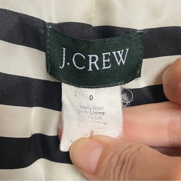 J. Crew Wool Tweed Ruffle Neck Blazer - Picture 2 of 10